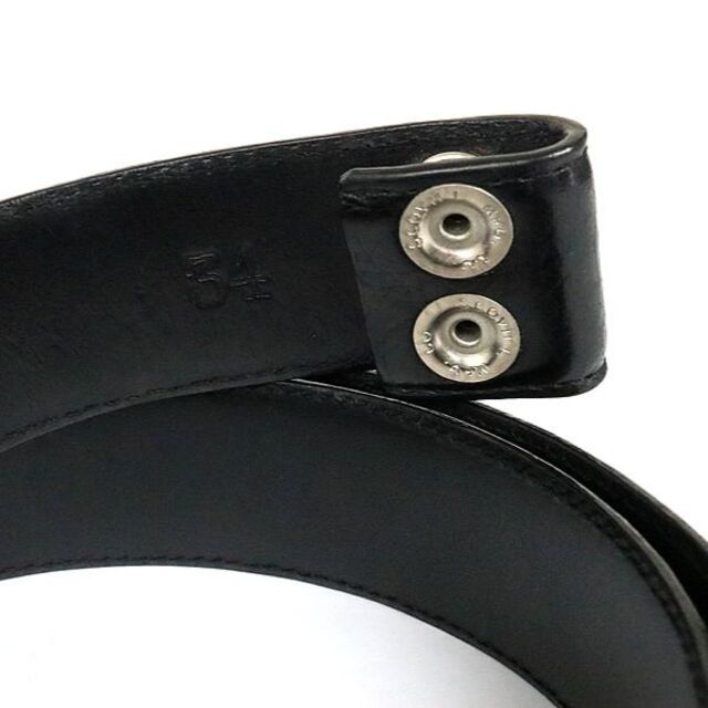 美品】クロムハーツ ベルトストラップ レザーベルト 34 ブラック 1.5-