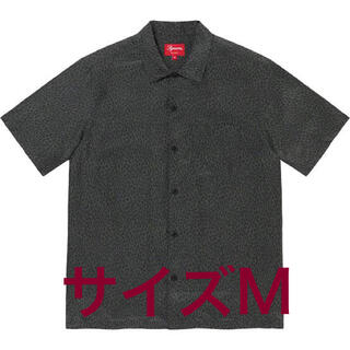 シュプリーム(Supreme)のsupreme leopard silk s/s shirt charcoal(シャツ)