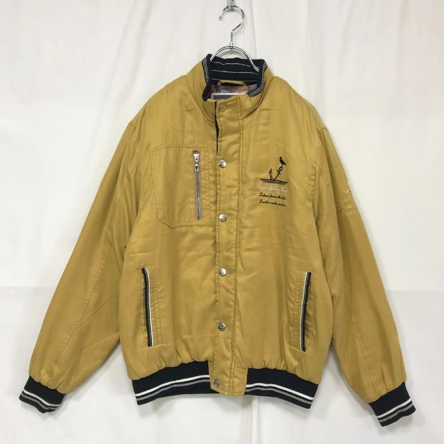 人気】CAPRI ジャケット ジャンパー 内側総柄 イエロー サイズ46 人気】CAPRI ジャケット ジャンパー 内側総柄 イエロー サイズ46