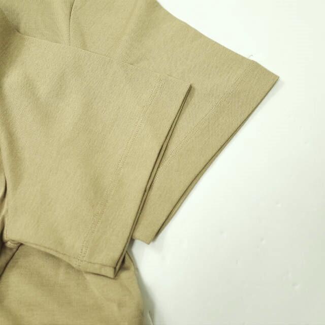 LEMAIRE(ルメール)のLEMAIRE ルメール 22SS FINE RIB T-SHIRT ファインリブTシャツ M221 JE306 LJ060 S CAMEL 半袖 クルーネック カットソー トップス【新古品】【中古】【LEMAIRE】 メンズのトップス(Tシャツ/カットソー(半袖/袖なし))の商品写真