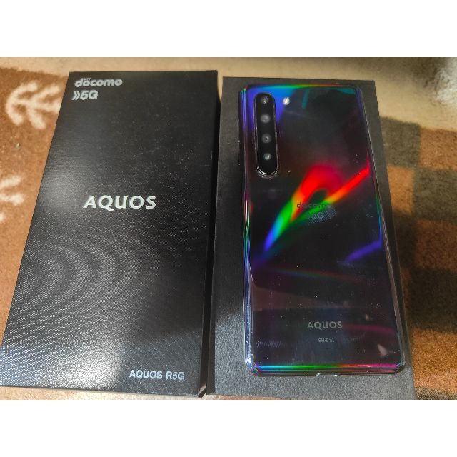 SHARP(シャープ)のドコモ AQUOS R5G SH-51A docomo SIMフリー ブラック スマホ/家電/カメラのスマートフォン/携帯電話(スマートフォン本体)の商品写真