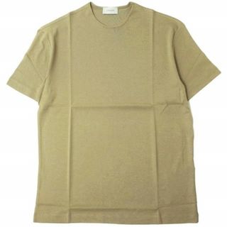 ルメール(LEMAIRE)のLEMAIRE ルメール 22SS FINE RIB T-SHIRT ファインリブTシャツ M221 JE306 LJ060 M CAMEL 半袖 クルーネック カットソー トップス【新古品】【中古】【LEMAIRE】(Tシャツ/カットソー(半袖/袖なし))