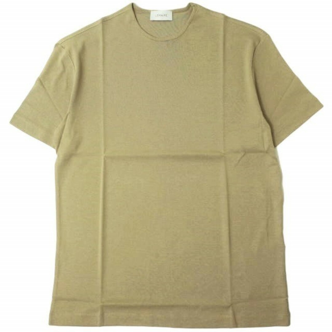 LEMAIRE ルメール 22SS FINE RIB T-SHIRT ファインリブTシャツ M221 JE306 LJ060 M CAMEL 半袖 クルーネック カットソー トップス【新古品】【LEMAIRE】