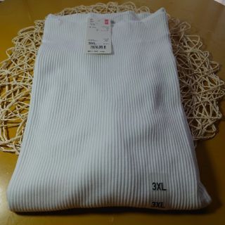 ユニクロ(UNIQLO)の❗最終価格❗ユニクロ☆リブ ボートネックＴ 3XL(Tシャツ(半袖/袖なし))