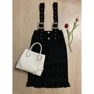 スワンキス(Swankiss)のHS lacy frill MS/K BLACK (ロングスカート)