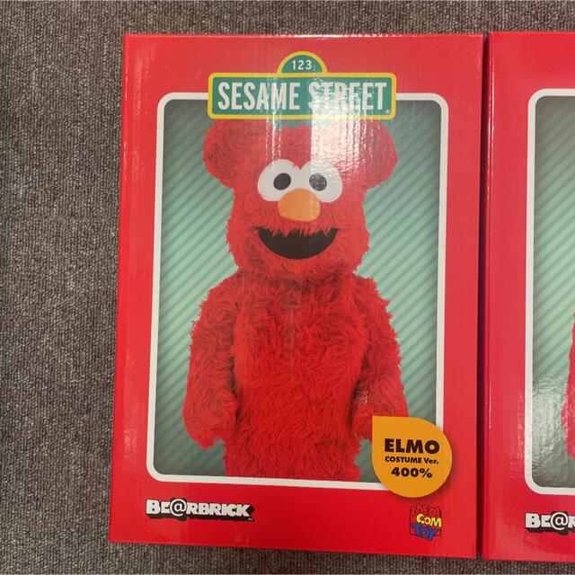 BE@RBRICK(ベアブリック)のBE@RBRICK ELMO 400% エルモ セサミストリート　セット エンタメ/ホビーのフィギュア(その他)の商品写真