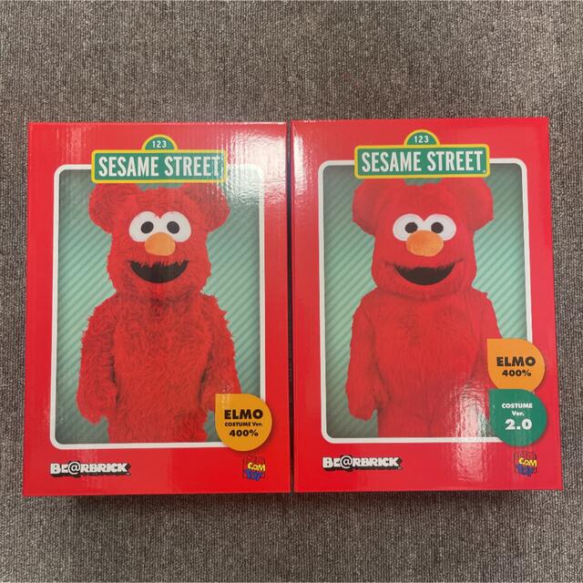 BE@RBRICK(ベアブリック)のBE@RBRICK ELMO 400% エルモ セサミストリート　セット エンタメ/ホビーのフィギュア(その他)の商品写真