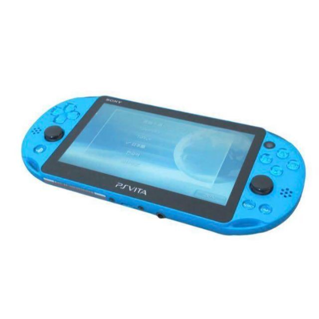 極美品 PSVita PCH-2000 本体 Wi-Fiモデル アクアブルー