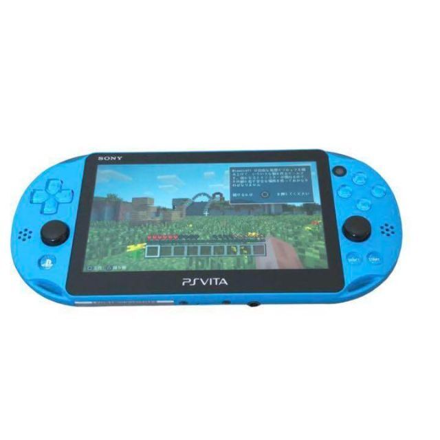 PlayStation Vita(プレイステーションヴィータ)の極美品 PSVita PCH-2000 本体 Wi-Fiモデル アクアブルー エンタメ/ホビーのゲームソフト/ゲーム機本体(携帯用ゲーム機本体)の商品写真