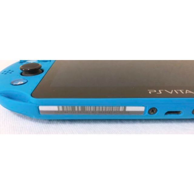 PlayStation Vita(プレイステーションヴィータ)の極美品 PSVita PCH-2000 本体 Wi-Fiモデル アクアブルー エンタメ/ホビーのゲームソフト/ゲーム機本体(携帯用ゲーム機本体)の商品写真