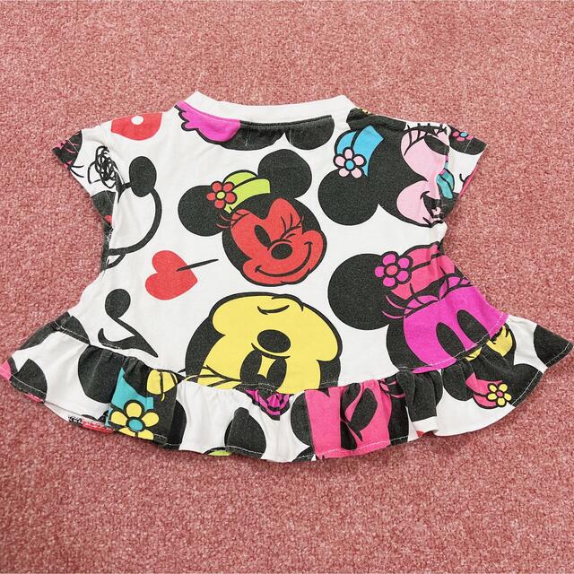 Disney(ディズニー)のミニー　Tシャツ　リメイク　80 キッズ/ベビー/マタニティのベビー服(~85cm)(Ｔシャツ)の商品写真