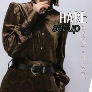 HARE ハレ ペイズリー柄 セットアップ