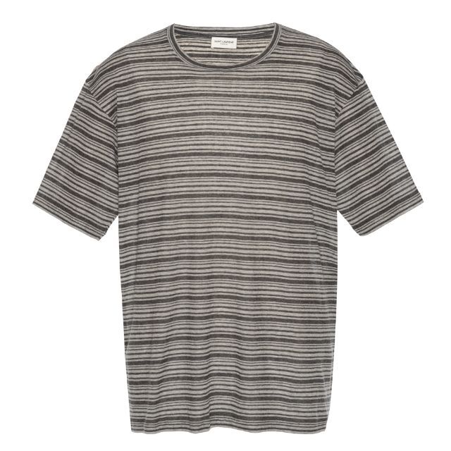 Saint Laurent(サンローラン)の新品 サンローラン パリ Tシャツ カットソー メンズ ボーダー メンズのトップス(Tシャツ/カットソー(半袖/袖なし))の商品写真