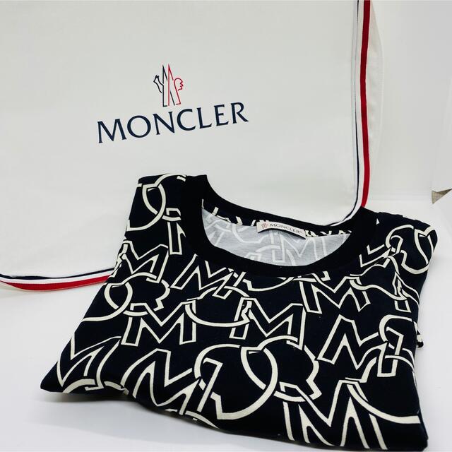 MONCLER - 【美品】モンクレール 総柄 Ｔシャツ レディース Sサイズの ...