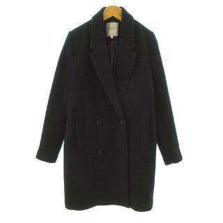 ザラ(ZARA)のザラ トラファルック コート チェスターコート ダブル ブラック 黒 M(その他)