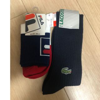 ラコステ(LACOSTE)のラコステ、FILAレディースソックスセット！！(ソックス)