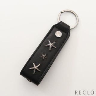 残り１【新品】Jimmy Choo ジミーチュウ スタッズ付き キーホルダー 黒