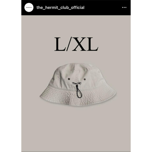 The Hermit Club member's hat ECRU L/XL新品メンズ