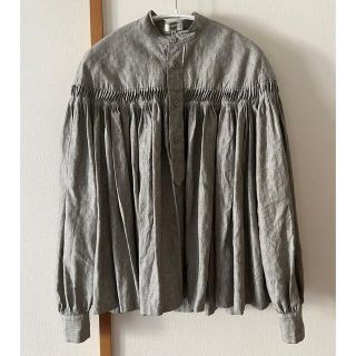 Scye - scye リネン タック ブラウス シャツ 36 グレーの通販 by mina