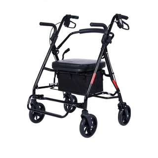 シルバーカー 手押し車 室内室外兼用 高齢者用 四輪歩行器 (Q08H-01)(歩行器)