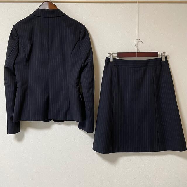 【超美品】グリーンレーベルリラクシング スカートスーツ 40/38 濃紺 OL