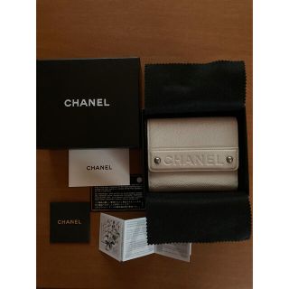 シャネル(CHANEL)のL _raku様専用　CHANELキャビアスキンWホック２つ折り財布(財布)