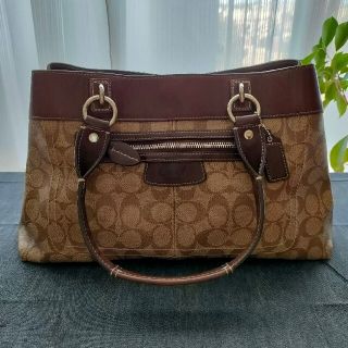 コーチ(COACH)のCOACH コーチ トートバッグ シグネチャー ブラウン(トートバッグ)