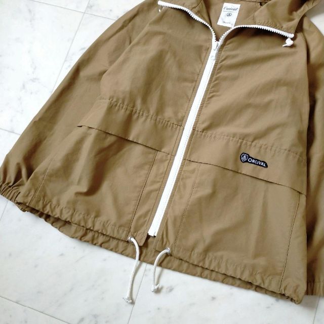 美品 ORCIVAL オーシバル フーデッドジップパーカー ベージュ 美品 ORCIVAL オーシバル フーデッドジップパーカー ベージュ