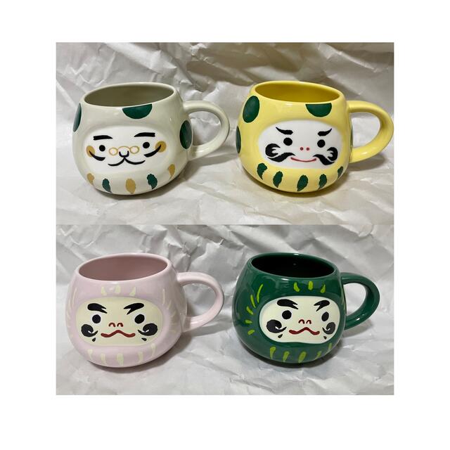春の新作 スターバックス ホワイトだるまマグ オンライン限定 達磨