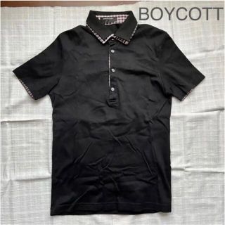 ボイコット(BOYCOTT)のBOYCOTT ポロシャツ メンズ 黒(ポロシャツ)