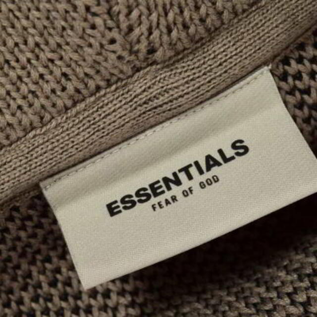 FEAR OF GOD(フィアオブゴッド)のFear of God ESSENTIALS ロゴ刺繍 ニット パーカ メンズのトップス(ニット/セーター)の商品写真