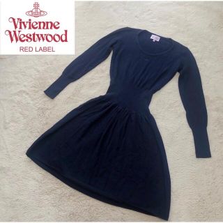 ヴィヴィアンウエストウッド(Vivienne Westwood)のヴィヴィアンウエストウッド　ニットワンピース　オーブ　ボディーライン(ひざ丈ワンピース)