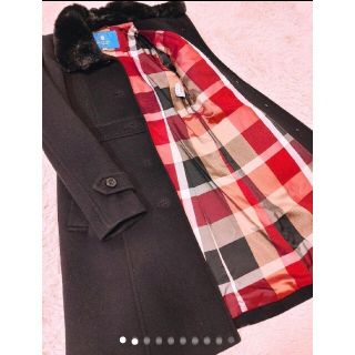 バーバリーブルーレーベル(BURBERRY BLUE LABEL)の【新品タグ付き】BURBERRY　BLUE LABELコート(毛皮/ファーコート)