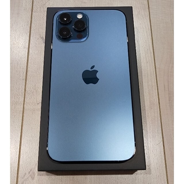 即納&大特価】 iPhone - 美中古 iPhone12 Pro Max 128GB ブルー SIM