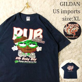 ギルタン(GILDAN)の一点物US輸入★ユニークTシャツ ギルダン デニーズ・ビア・バレル・パブ XL(Tシャツ/カットソー(半袖/袖なし))