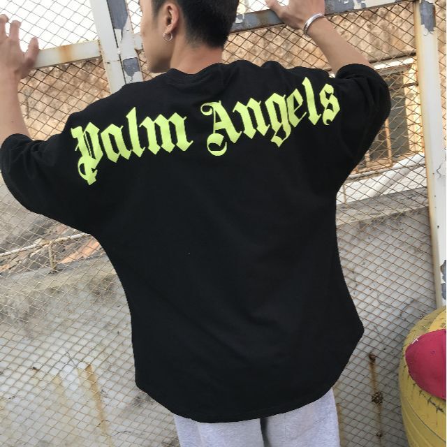高評価】 パームエンジェルス 22SS ダブルロゴ オーバーサイズ Tシャツ