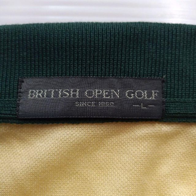 MIZUNO(ミズノ)の【美品】ミズノ BRITISH OPEN GOLF 長袖ポロシャツ 鹿の子 L メンズのトップス(ポロシャツ)の商品写真