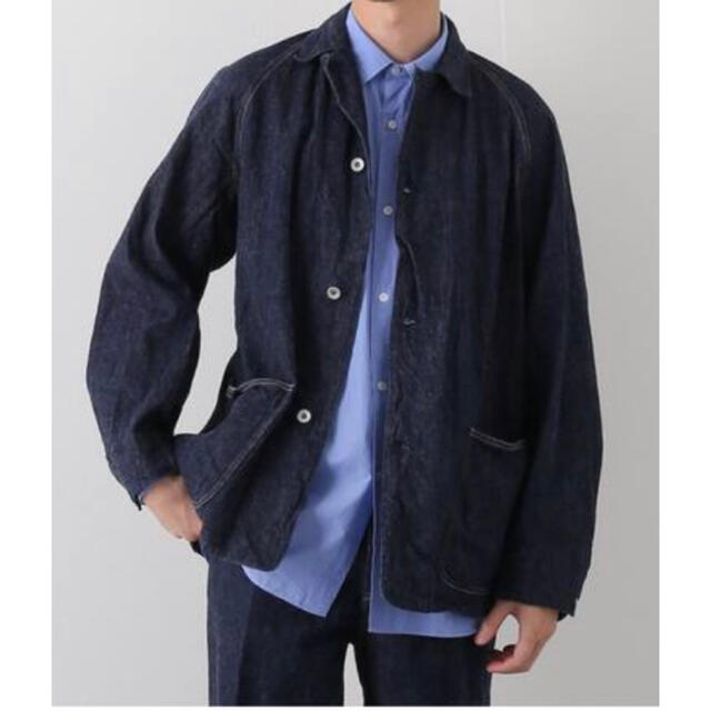 【新品・未使用品】COMOLI 22/AW デニムワークジャケット NAVY