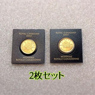 ✅金貨2枚セット/メープルリーフ金貨/1g/真贋保証/ランダム(その他)