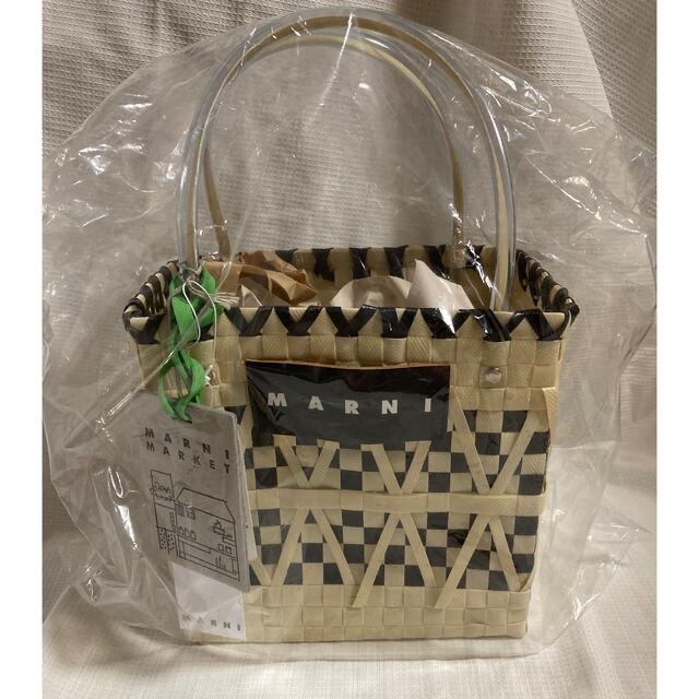 Marni   新品 MARNI スクランブルバッグ マルニマーケット カゴバッグ