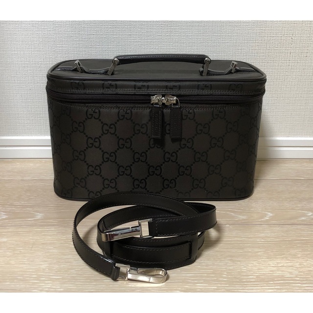 GUCCI コスメボックス　　バニティバッグ　《希少品》ナイロン　GG柄