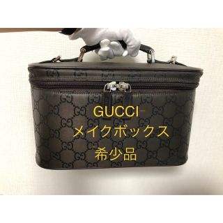 Gucci - GUCCI  コスメボックス　　バニティバッグ　《希少品》ナイロン　GG柄