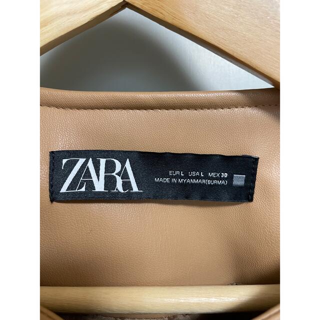 ZARA(ザラ)のレザージャケット ライダースジャケット レディースのジャケット/アウター(ライダースジャケット)の商品写真