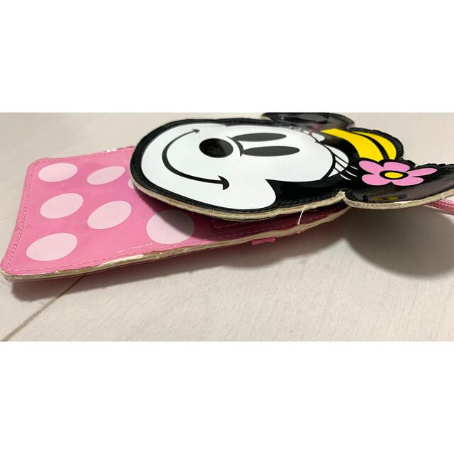 Disney(ディズニー)のミニーちゃん　パスケース　ピンク　ドット エンタメ/ホビーのおもちゃ/ぬいぐるみ(キャラクターグッズ)の商品写真