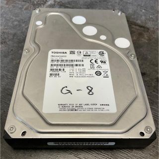 トウシバ(東芝)の中古東芝 MN04ACA400内蔵用HDD 4TB(4000GB)7200rpm(PCパーツ)