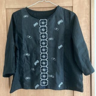 いってんもの♢ハンドメイド♢リネン100%♢カシュクールトップス