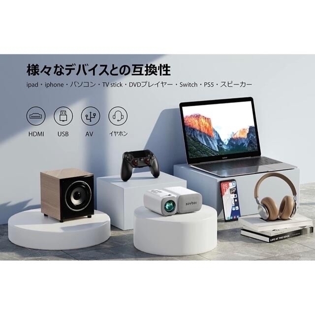 週末限定価格！新品未使用！【超大特価40%off！】プロジェクター スマホ/家電/カメラのテレビ/映像機器(プロジェクター)の商品写真