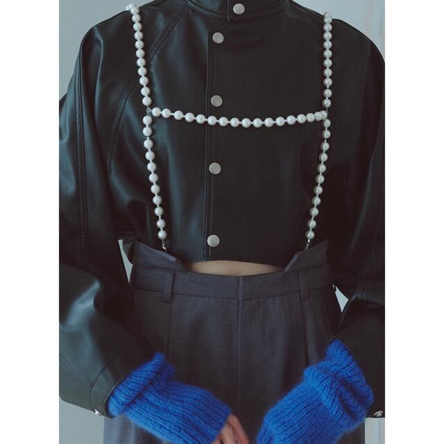 【Ameri VINTAGE】PEARL SUSPENDER PANTS