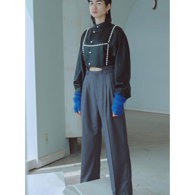 Ameri VINTAGE(アメリヴィンテージ)の【Ameri VINTAGE】PEARL SUSPENDER PANTS レディースのパンツ(サロペット/オーバーオール)の商品写真