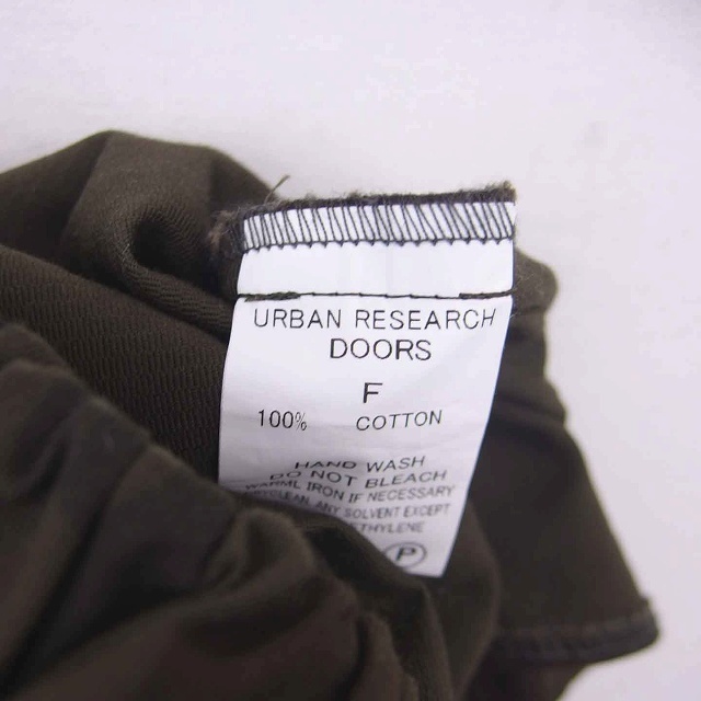 URBAN RESEARCH DOORS(アーバンリサーチドアーズ)のアーバンリサーチ ドアーズ フレア ギャザー スカート ひざ丈 迷彩 F カーキ レディースのスカート(ひざ丈スカート)の商品写真